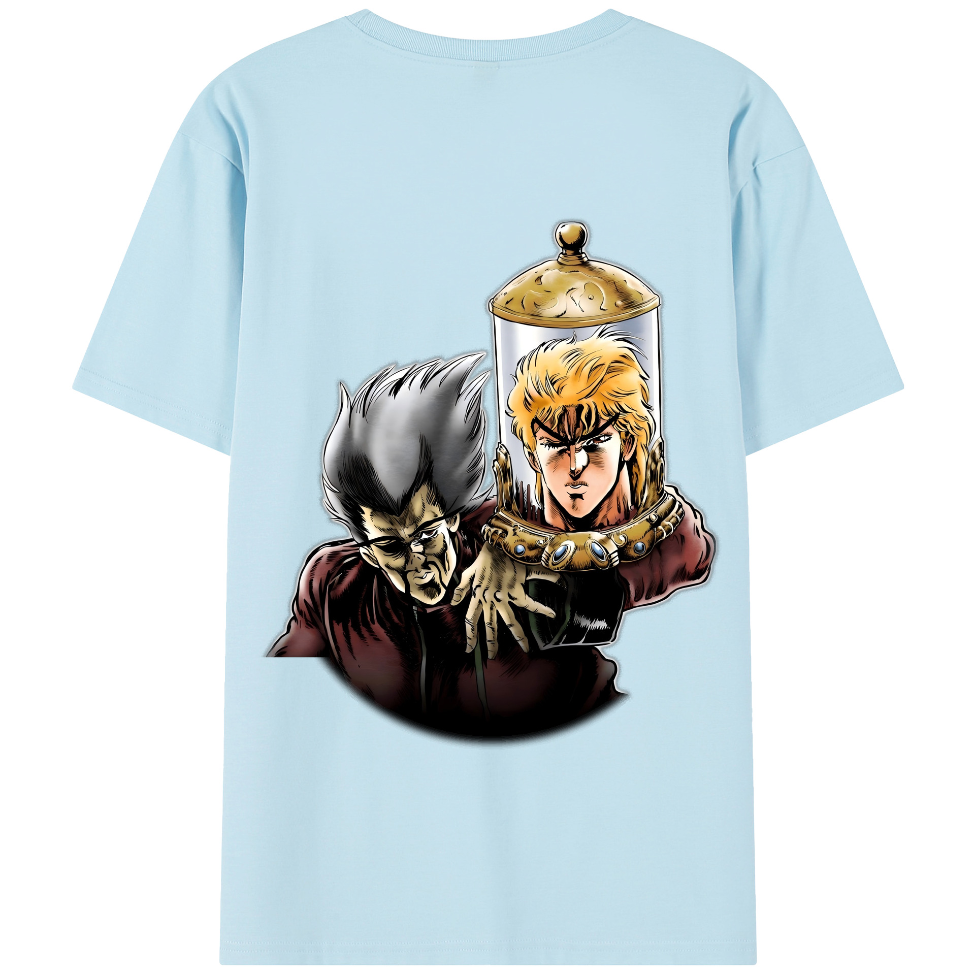 （画像用） ジョジョの奇妙な冒険 ディオ?ブランドー JoJo's Bizarre Adventure Dio Brando 綿100％半袖Tシャツ（背面プリント）